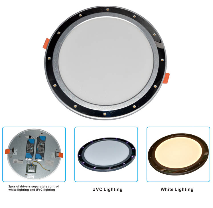 Round LED UVC Light