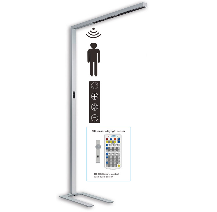 Linear Shape Direct-indirect Office LED Floor Lamp